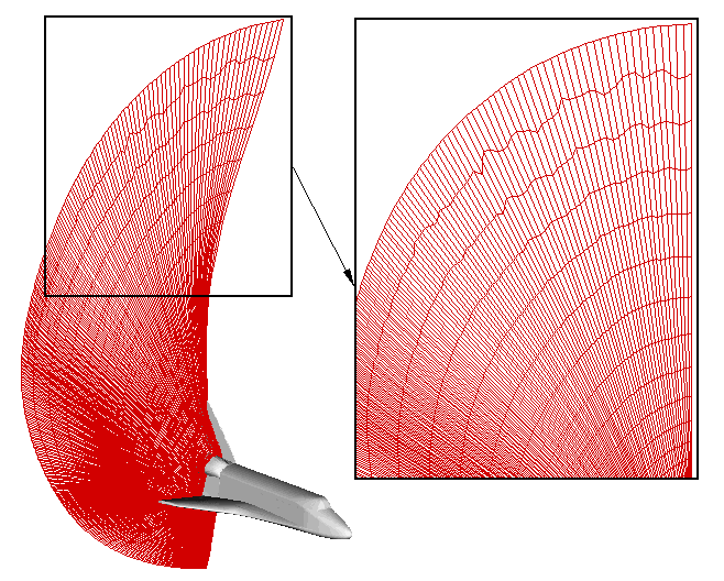 3DGRAPE/AL Generated Grid with Quality Issues